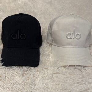 ALO Yoga Black and White Hats